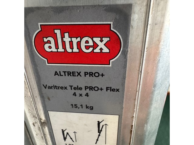Vouwladder, altrex pro +, varitrex telepro + flex, 4x4 treden - afbeelding 3 van  5