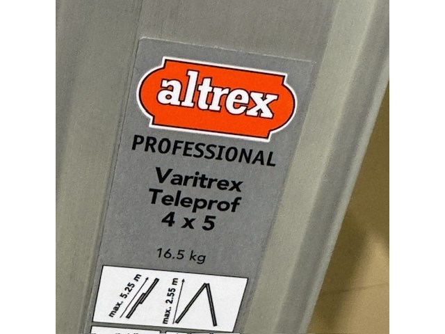 Vouwladder altrex professional, varitrex teleprof, 4x5 treden - afbeelding 2 van  3