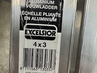 Vouwladder excelsior, 4x3 - afbeelding 2 van  3
