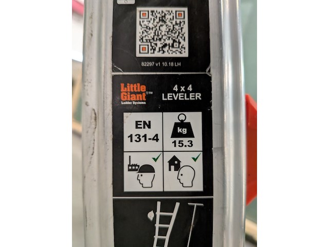 Vouwladder little giant, 4x4 leveler - afbeelding 9 van  9