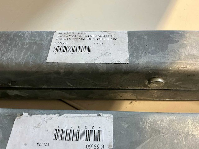 Vouwwagen uitdraaisteun (2x) - afbeelding 3 van  3