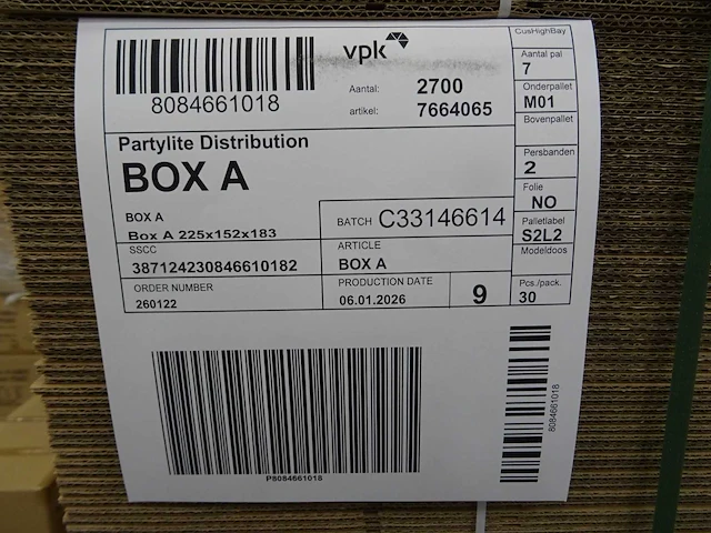 Vpk - box a - verpakkingsdoos (8100x) - afbeelding 3 van  3