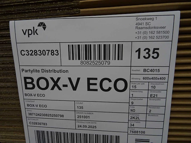 Vpk - box-v eco - verpakkingsdoos (675x) - afbeelding 2 van  3