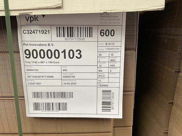 Vpk kartonnen tray’s (6x) - afbeelding 4 van  4