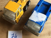 Vrachtwagen 2stuks metaal - afbeelding 1 van  2