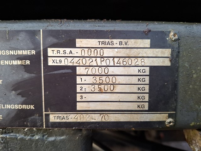 Vrachtwagen aanhanger trias, 402-70, bouwjaar 2004 - afbeelding 5 van  23