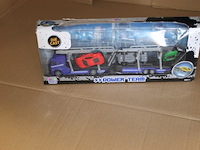 Vrachtwagen blauw met autotjes 1x op loc h034 - afbeelding 2 van  3