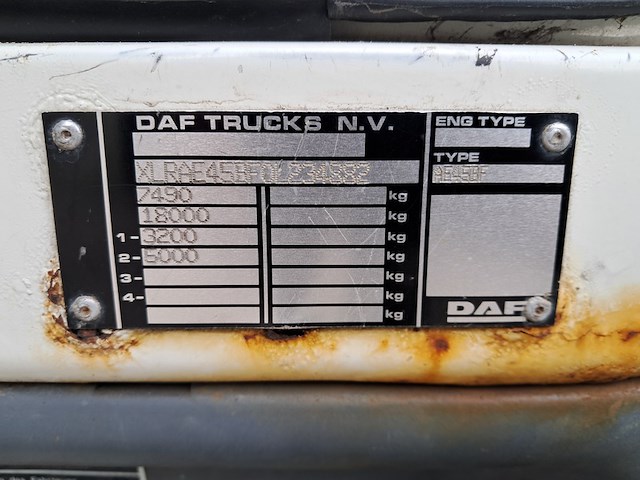 Vrachtwagen / camper, daf, ae45bf, 2002 - afbeelding 11 van  108