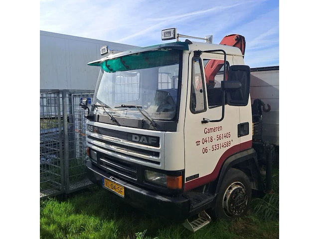 Vrachtwagen, daf, ae45ce, 1991, met ferrari f 545a2 autolaadkraan - afbeelding 23 van  42