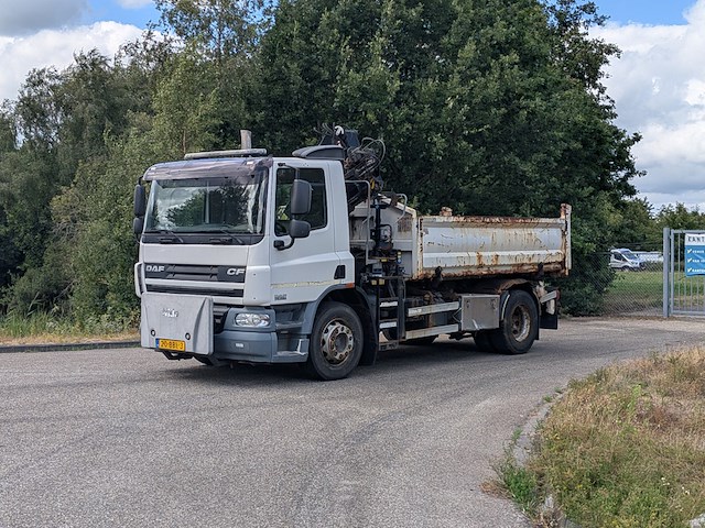 Vrachtwagen, daf, cf75edn3, 2013, met autolaadkraan, hiab 111 bs-2 hiduo - afbeelding 1 van  54