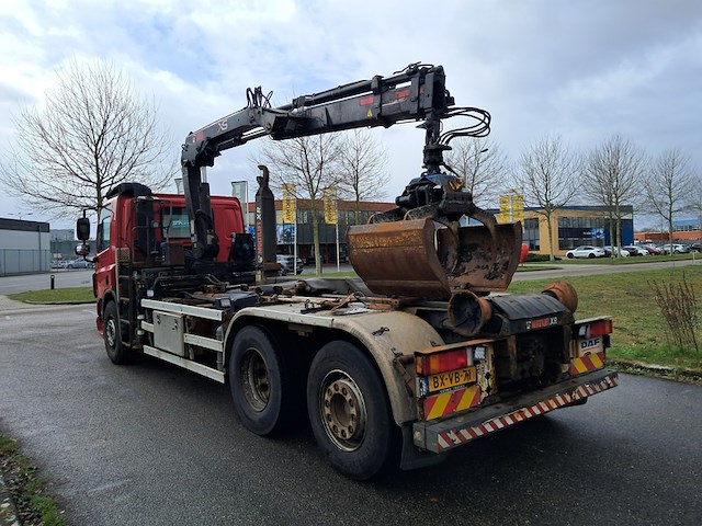 Vrachtwagen, daf, fan cf75, 2010, met haakarmsysteem, multilift xr21s51 en kraan, hiab 122 b-2 hiduo - afbeelding 23 van  65
