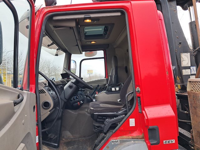 Vrachtwagen, daf, fan cf75, 2010, met haakarmsysteem, multilift xr21s51 en kraan, hiab 122 b-2 hiduo - afbeelding 43 van  65