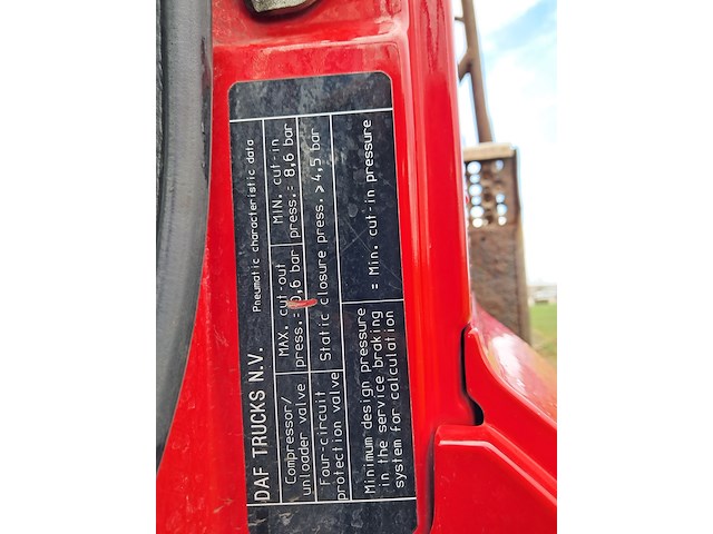 Vrachtwagen, daf, fan cf75, 2010, met haakarmsysteem, multilift xr21s51 en kraan, hiab 122 b-2 hiduo - afbeelding 44 van  65