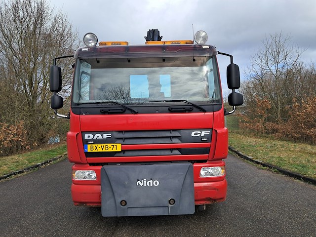 Vrachtwagen, daf, fan cf75, 2010, met haakarmsysteem, multilift xr21s51 en kraan, hiab 122 b-2 hiduo - afbeelding 64 van  65