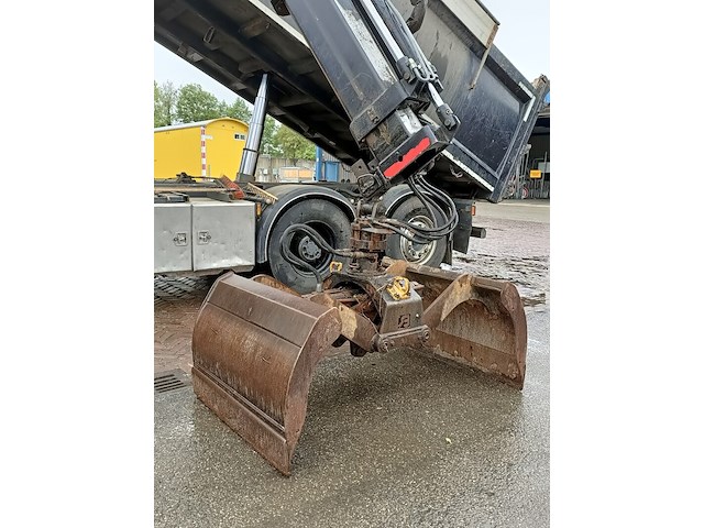 Vrachtwagen, daf, fan cf75 met laadkraan hiab xs kipper vossebelt, 2012 - afbeelding 6 van  41