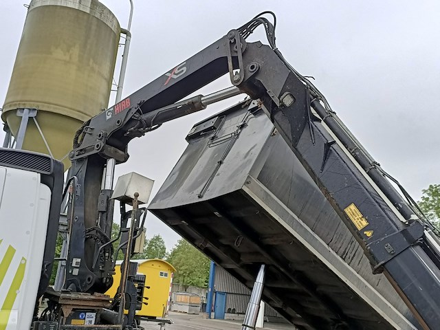 Vrachtwagen, daf, fan cf75 met laadkraan hiab xs kipper vossebelt, 2012 - afbeelding 10 van  41