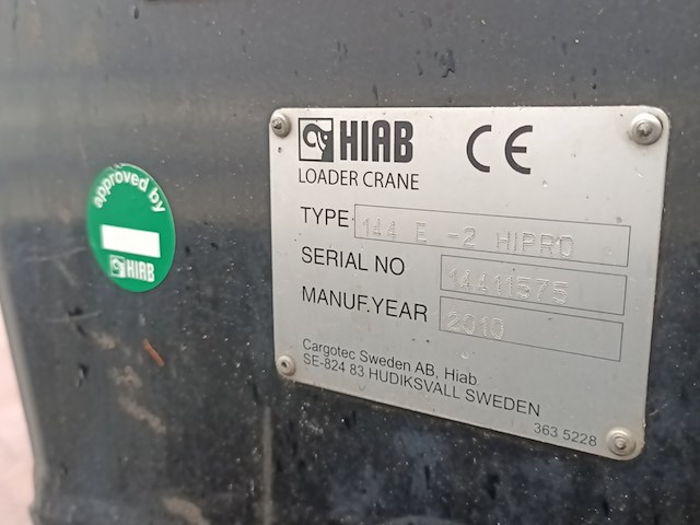 Vrachtwagen, daf, fan cf75 met laadkraan hiab xs kipper vossebelt, 2012 - afbeelding 11 van  41