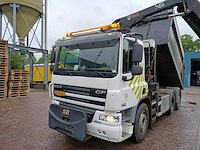 Vrachtwagen, daf, fan cf75 met laadkraan hiab xs kipper vossebelt, 2012 - afbeelding 33 van  41