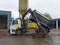 Vrachtwagen, daf, fan cf75 met laadkraan hiab xs kipper vossebelt, 2012 - afbeelding 23 van  41