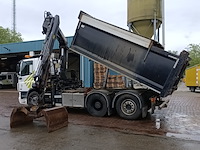 Vrachtwagen, daf, fan cf75 met laadkraan hiab xs kipper vossebelt, 2012 - afbeelding 34 van  41