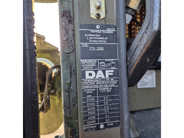 Vrachtwagen, daf, ytv 2300, 1989 - afbeelding 9 van  22