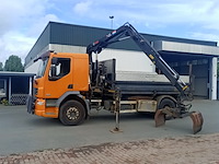 Vrachtwagen kipper, daf, fa lf55.220 met laadkraan hiab 088b-2 duo, 2011 - afbeelding 12 van  46