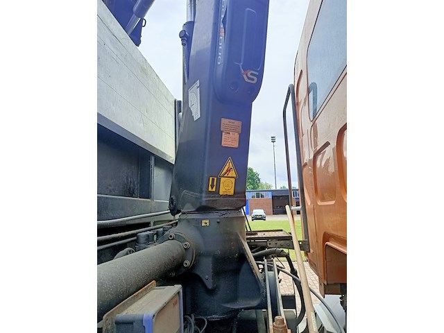 Vrachtwagen kipper, daf, fa lf55.220 met laadkraan hiab 088b-2 duo, 2011 - afbeelding 32 van  46