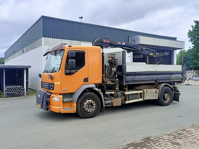 Vrachtwagen kipper, daf, fa lf55.220 met laadkraan hiab 088b-2 duo, 2011 - afbeelding 38 van  46