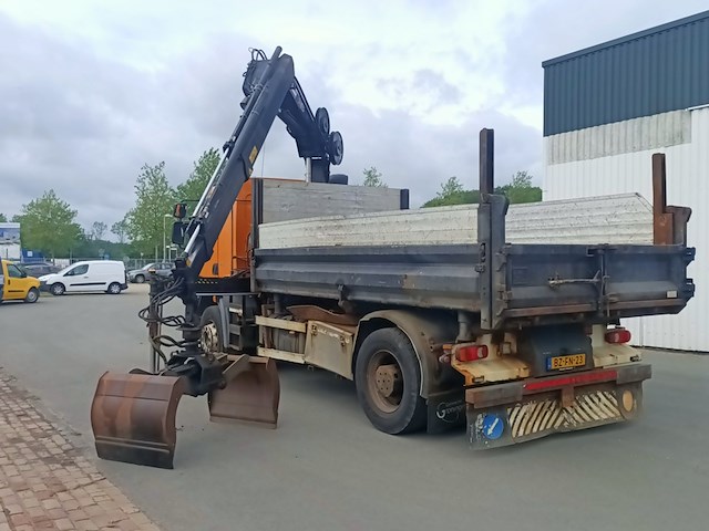 Vrachtwagen kipper, daf, fa lf55.220 met laadkraan hiab 088b-2 duo, 2011 - afbeelding 42 van  46