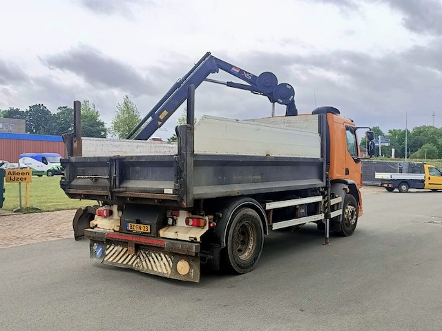 Vrachtwagen kipper, daf, fa lf55.220 met laadkraan hiab 088b-2 duo, 2011 - afbeelding 43 van  46