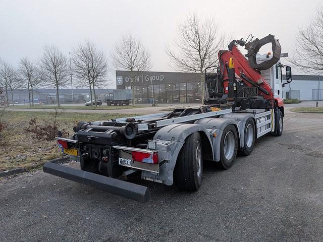 Vrachtwagen, man, tgs 35.440 8x4 hmf 16 tonmeter z-kraan, 2012 - afbeelding 38 van  42