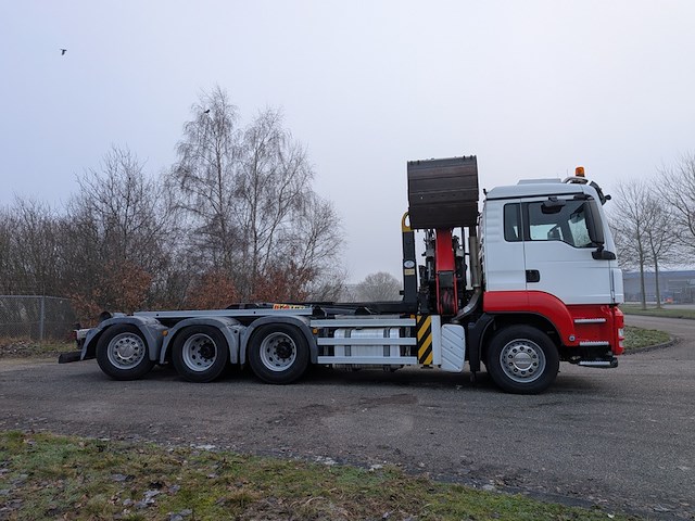 Vrachtwagen, man, tgs 35.440 8x4 hmf 16 tonmeter z-kraan, 2012 - afbeelding 39 van  42