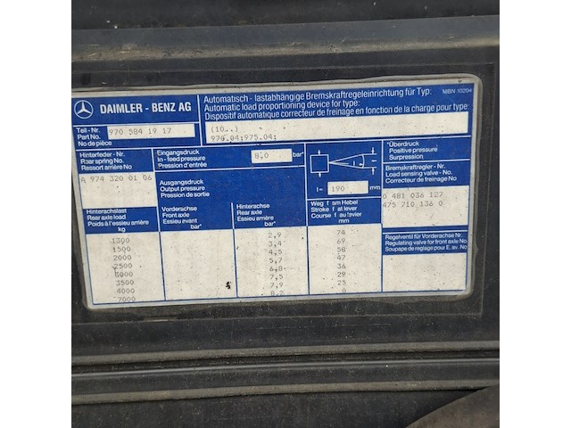 Vrachtwagen, mercedes-benz, atego 1017, 1999 - afbeelding 41 van  46