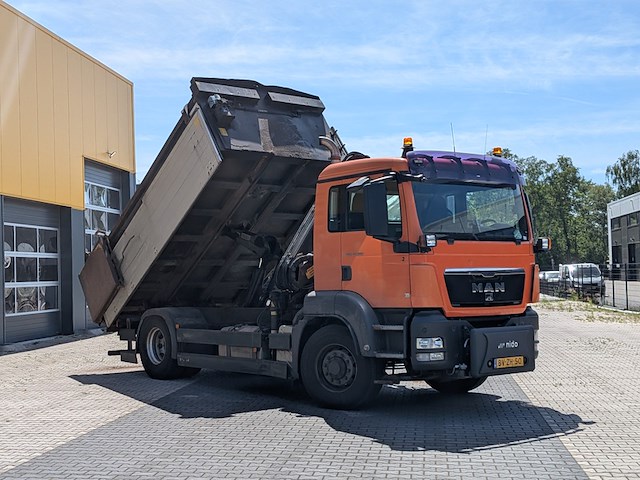 Vrachtwagen met autolaadkraan en kipperbak, man, tgs 18.320 4x4h bl - afbeelding 34 van  50