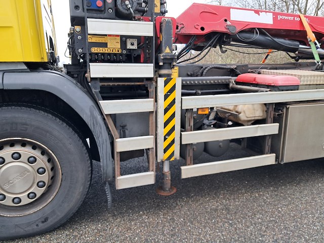 Vrachtwagen met haakarmsysteem, scania, n341, 2015, incl. gedemonteerde kraan, hyvalift 25.60 sk - afbeelding 5 van  60