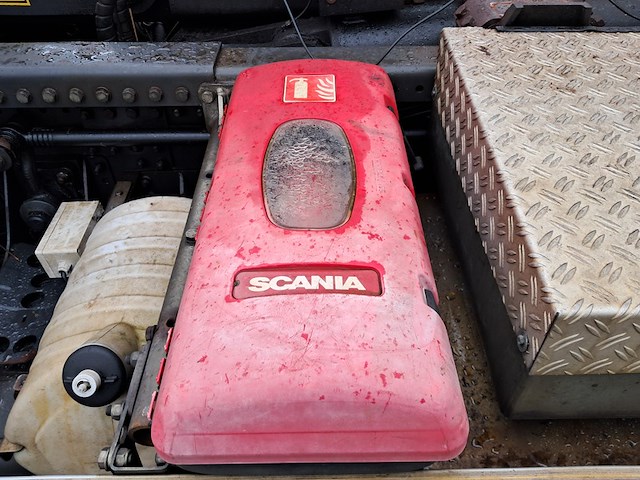 Vrachtwagen met haakarmsysteem, scania, n341, 2015, incl. gedemonteerde kraan, hyvalift 25.60 sk - afbeelding 9 van  60
