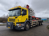 Vrachtwagen met haakarmsysteem, scania, n341, 2015, incl. gedemonteerde kraan, hyvalift 25.60 sk