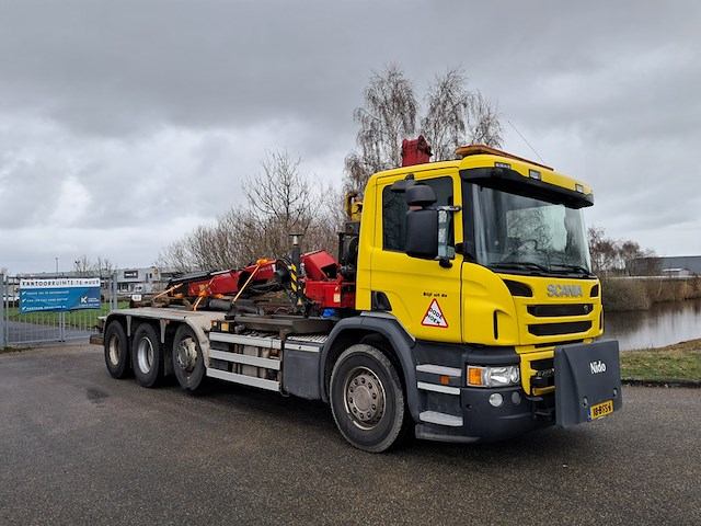 Vrachtwagen met haakarmsysteem, scania, n341, 2015, incl. gedemonteerde kraan, hyvalift 25.60 sk - afbeelding 58 van  60