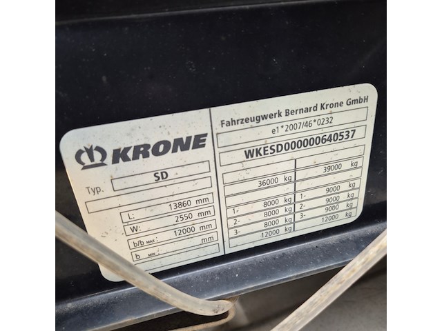 Vrachtwagen met oplegger, daf / krone, xf 460 ft / sd - afbeelding 30 van  44