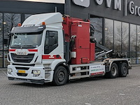 Vrachtwagen met zijlader en containersysteem, iveco, ad260sy/cng, 2017