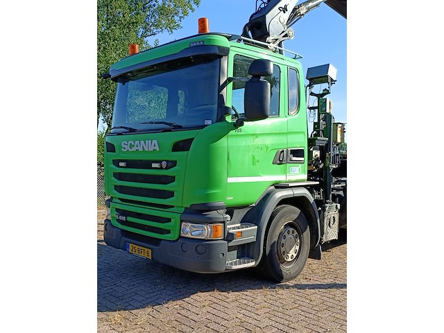 Vrachtwagen, scania, 8x2, g410 met laadkraan hiab xs 288 hipro en haakarm, 2015 - afbeelding 5 van  56