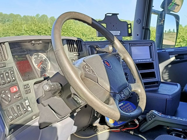 Vrachtwagen, scania, 8x2, g410 met laadkraan hiab xs 288 hipro en haakarm, 2015 - afbeelding 11 van  56