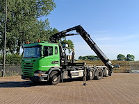 Vrachtwagen, scania, 8x2, g410 met laadkraan hiab xs 288 hipro en haakarm, 2015 - afbeelding 1 van  56
