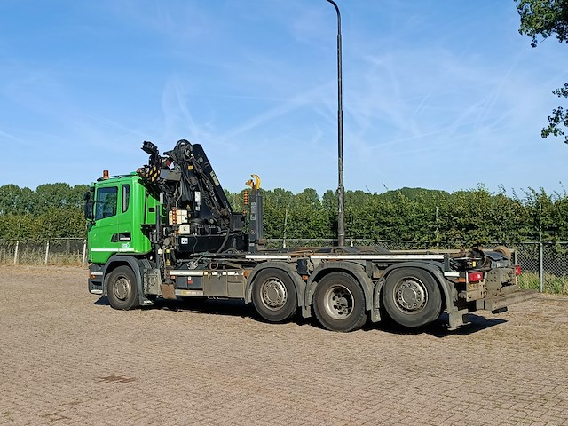 Vrachtwagen, scania, 8x2, g410 met laadkraan hiab xs 288 hipro en haakarm, 2015 - afbeelding 41 van  56