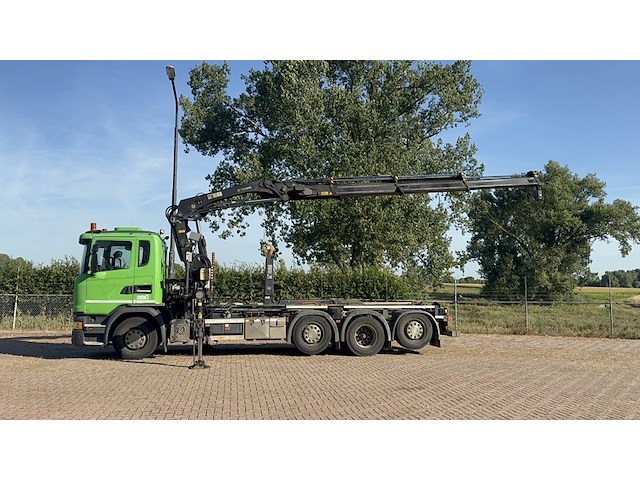 Vrachtwagen, scania, 8x2, g410 met laadkraan hiab xs 288 hipro en haakarm, 2015 - afbeelding 48 van  56