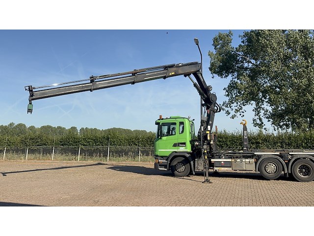 Vrachtwagen, scania, 8x2, g410 met laadkraan hiab xs 288 hipro en haakarm, 2015 - afbeelding 49 van  56