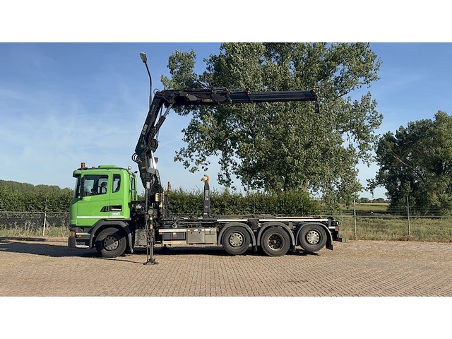 Vrachtwagen, scania, 8x2, g410 met laadkraan hiab xs 288 hipro en haakarm, 2015 - afbeelding 50 van  56