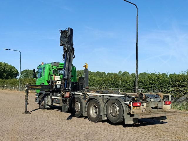 Vrachtwagen, scania, 8x2, g410 met laadkraan hiab xs 288 hipro en haakarm, 2015 - afbeelding 53 van  56