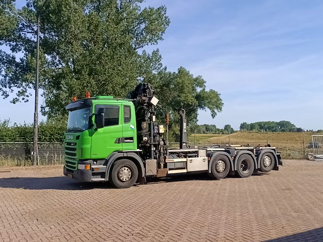 Vrachtwagen, scania, 8x2, g440 met laadkraan hiab xs 288 hipro en haakarm, 2013 - afbeelding 12 van  46