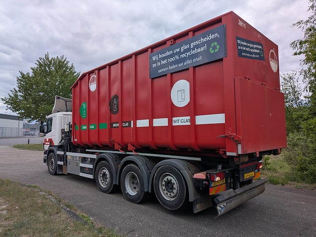 Vrachtwagen, scania, p 360 b 8x2*6, 2011, met autolaadkraan, hiab 288 ep-3 hipro - afbeelding 23 van  47